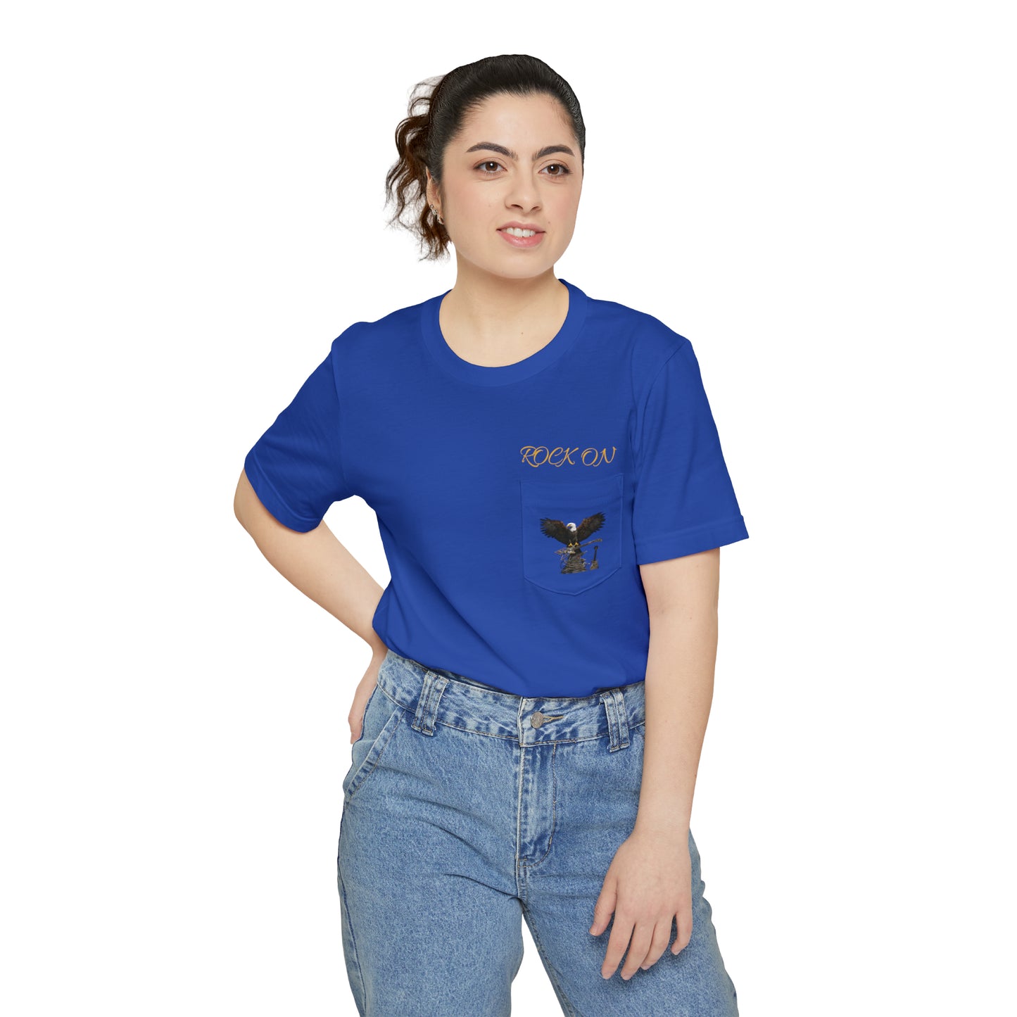 ROCK ON--Unisex Pocket T-shirt