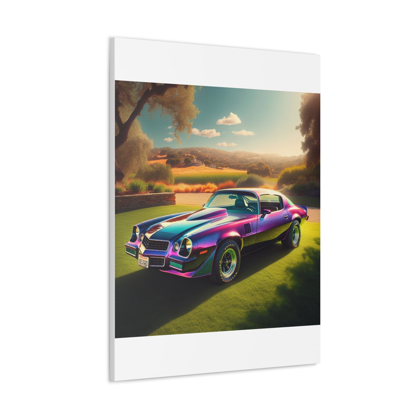 1979 Camaro Purple -- Canvas Gallery Wraps