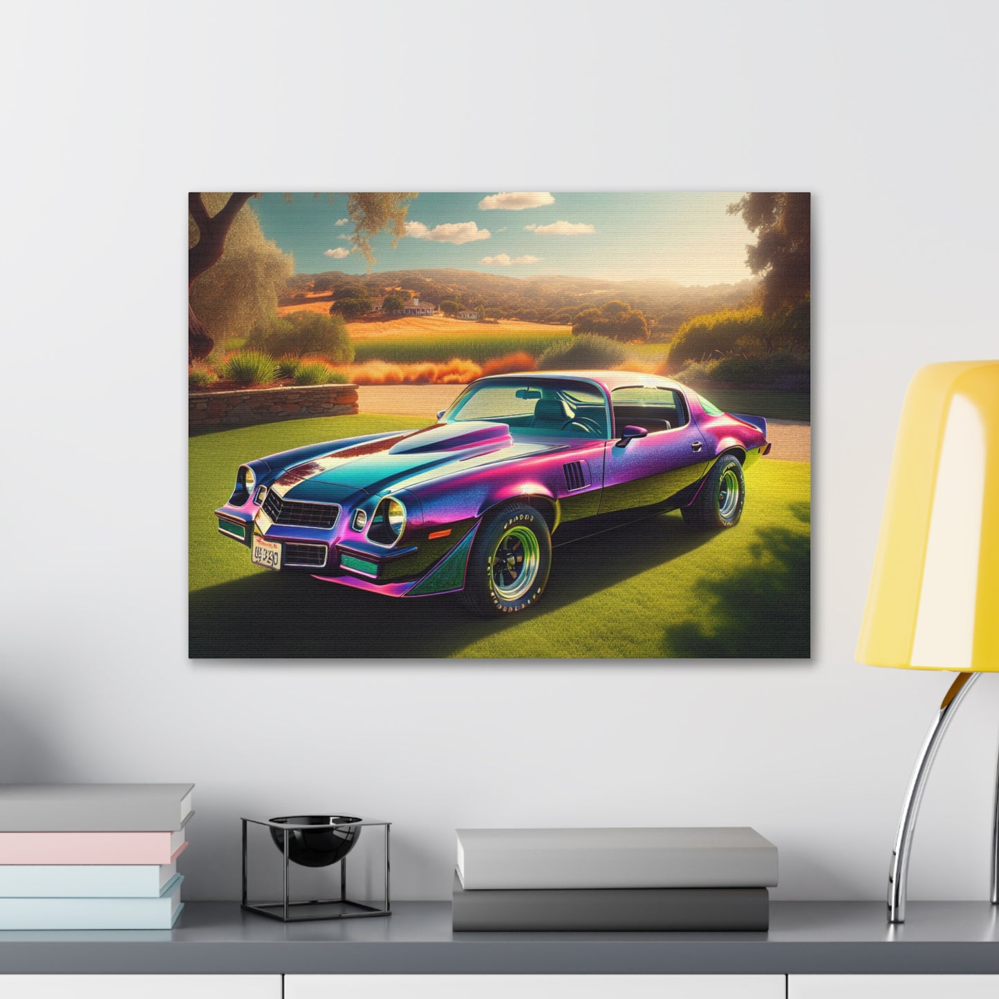1979 Camaro Purple -- Canvas Gallery Wraps