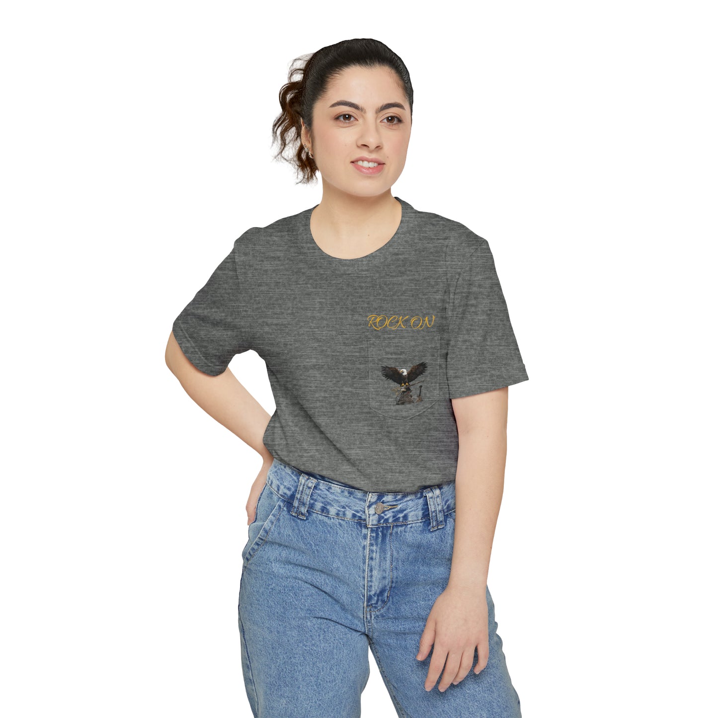 ROCK ON--Unisex Pocket T-shirt