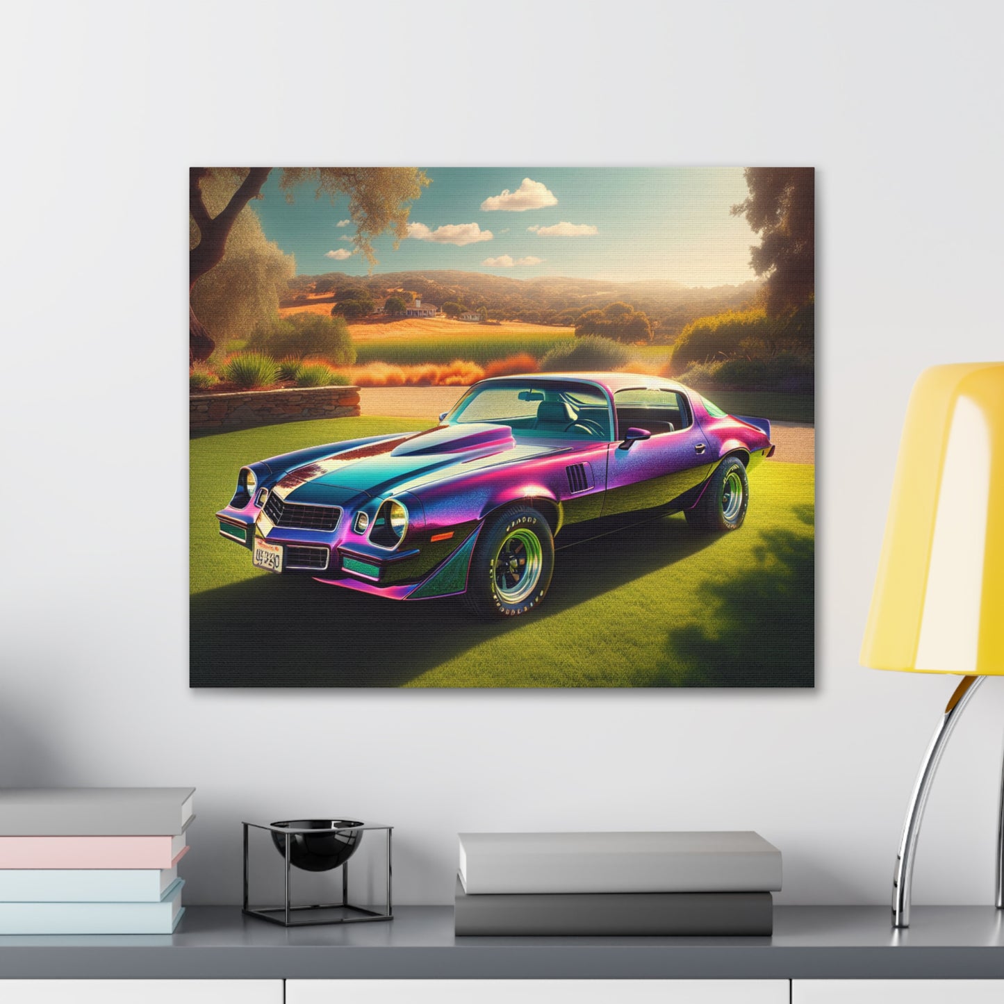 1979 Camaro Purple -- Canvas Gallery Wraps