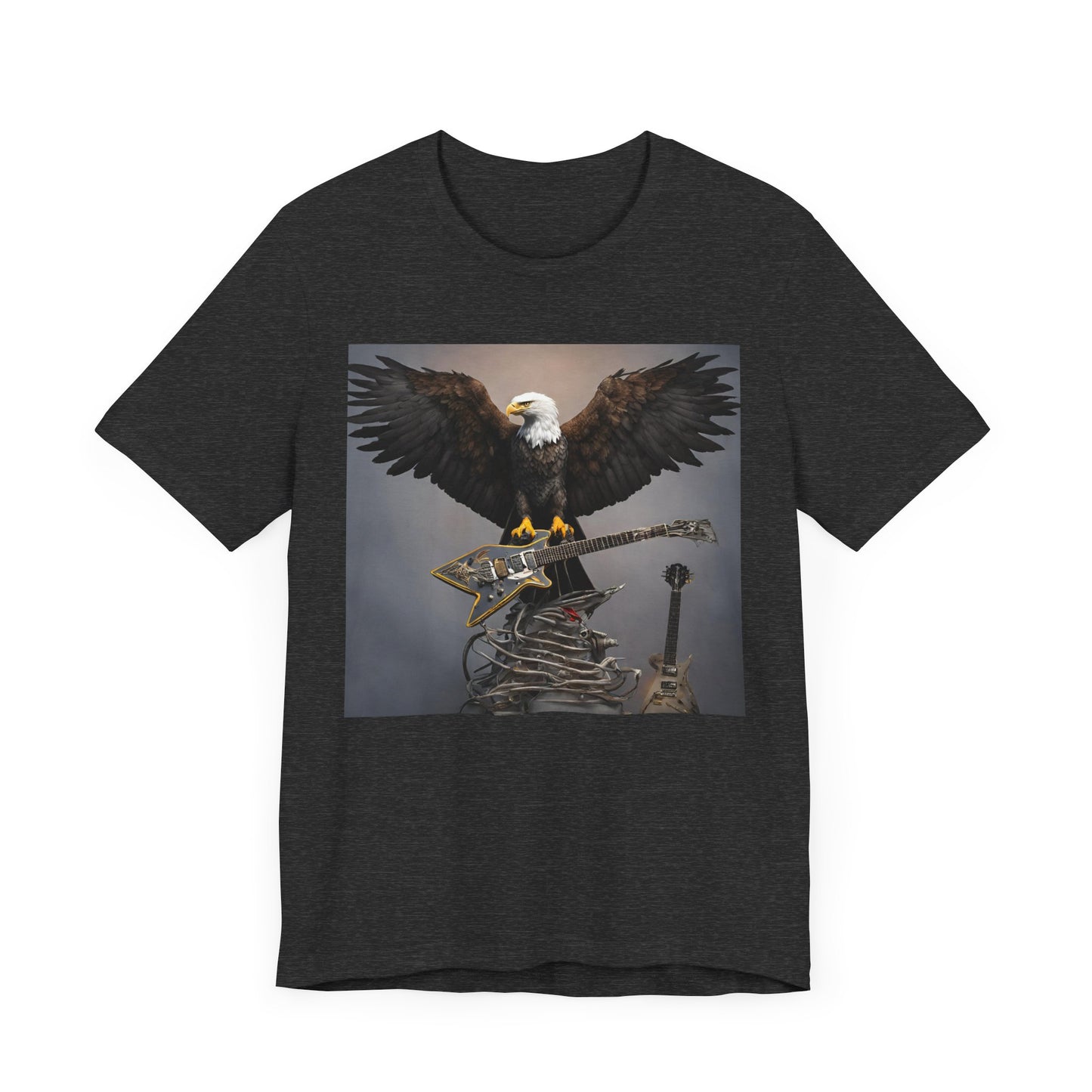 Eagle on the Rock--Pose--Unisex Jersey Short Sleeve Tee