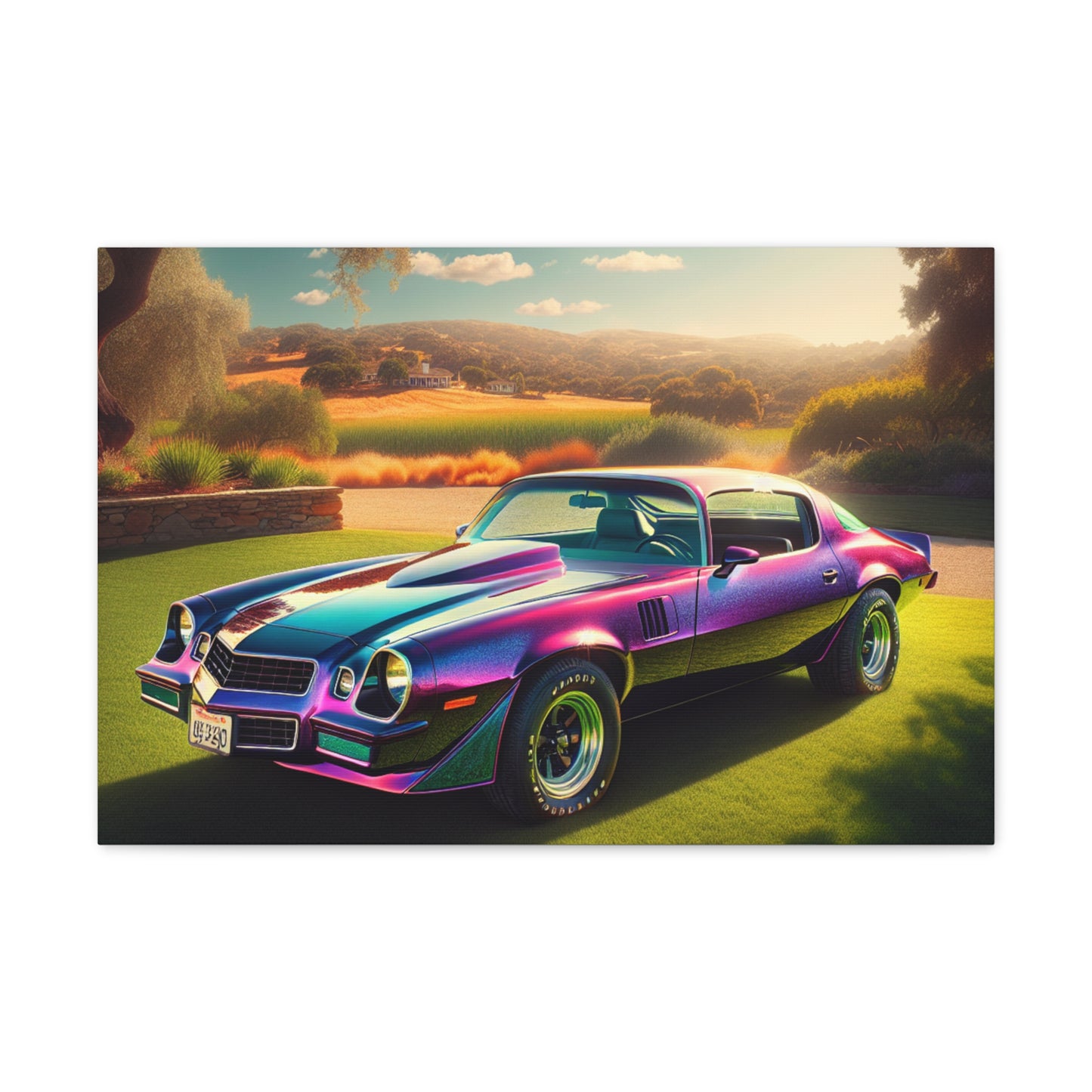 1979 Camaro Purple -- Canvas Gallery Wraps