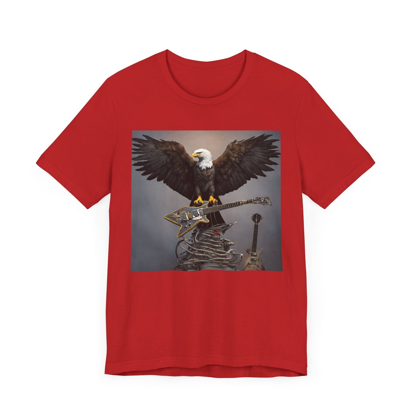 Eagle on the Rock--Pose--Unisex Jersey Short Sleeve Tee