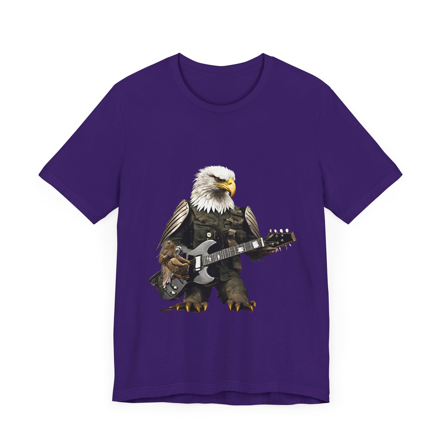 Rocking Eagle--Unisex Jersey Short Sleeve Tee