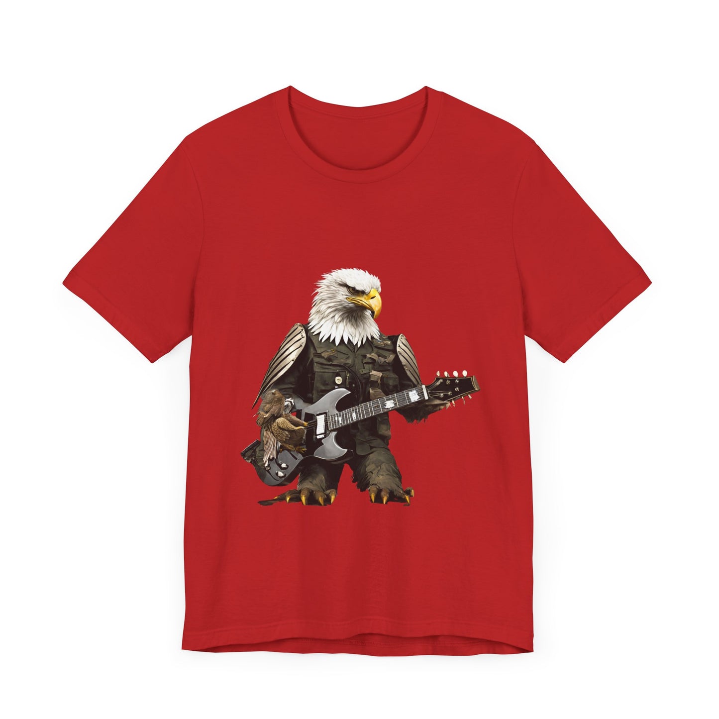Rocking Eagle--Unisex Jersey Short Sleeve Tee