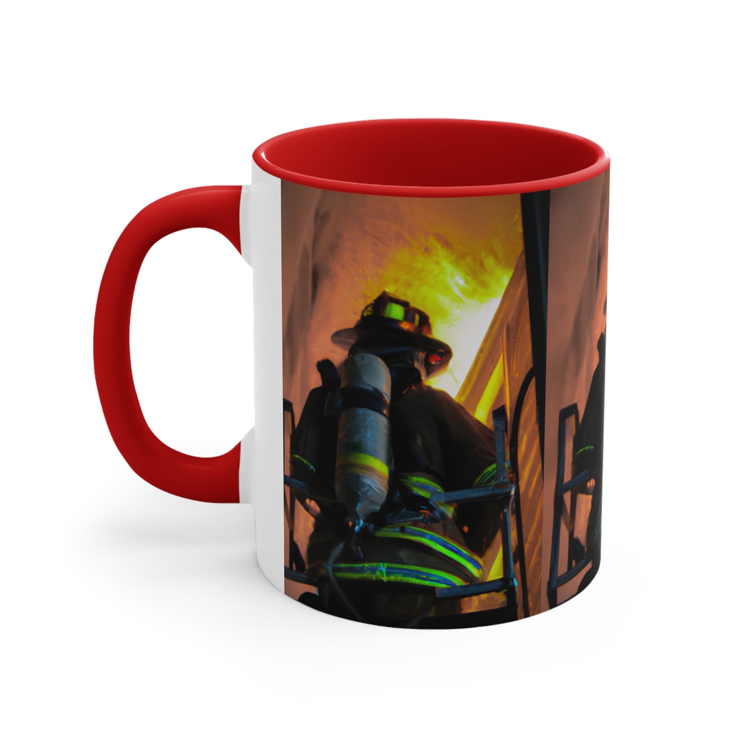 Firefighter--Accent Coffee Mug, 11oz