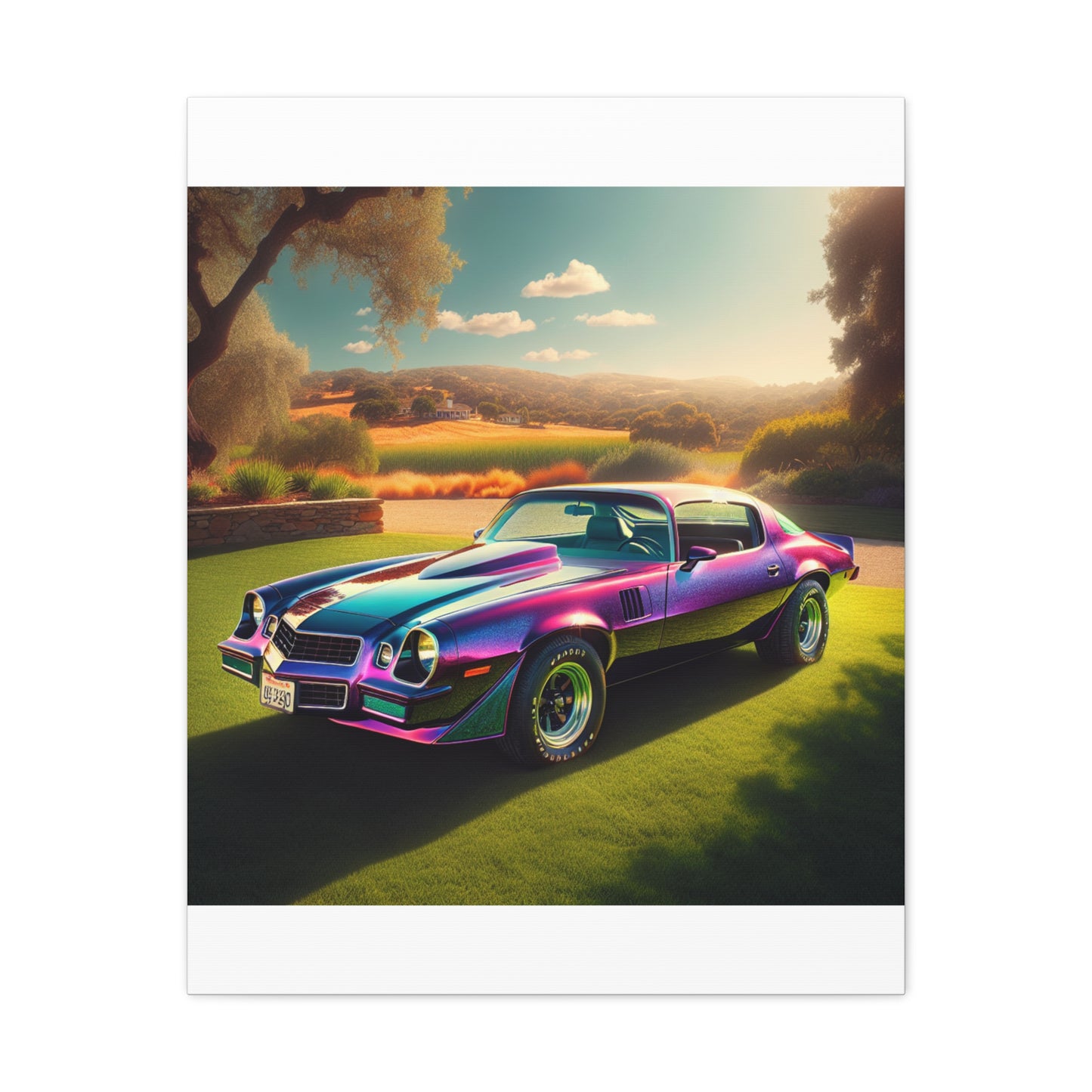 1979 Camaro Purple -- Canvas Gallery Wraps