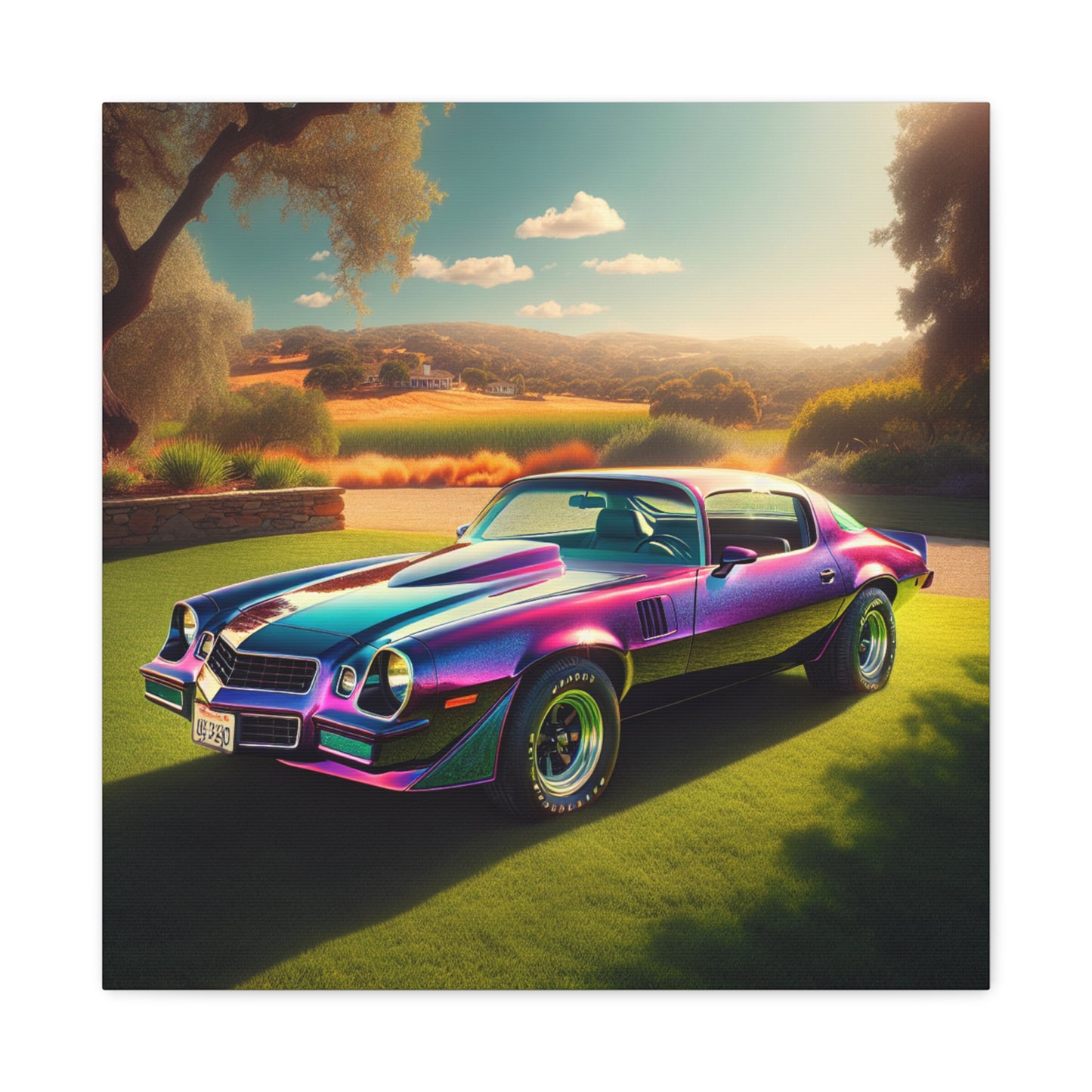 1979 Camaro Purple -- Canvas Gallery Wraps