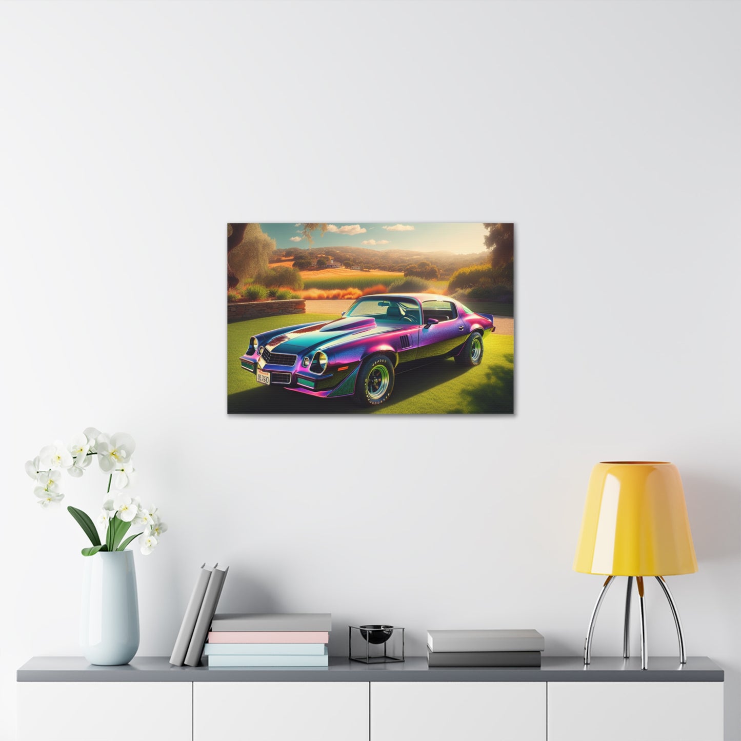 1979 Camaro Purple -- Canvas Gallery Wraps