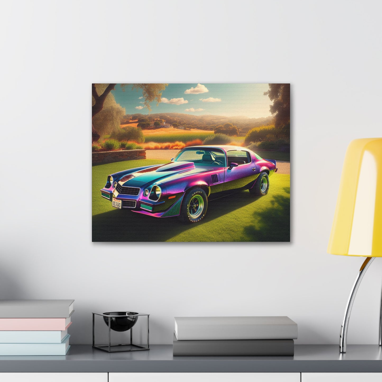 1979 Camaro Purple -- Canvas Gallery Wraps