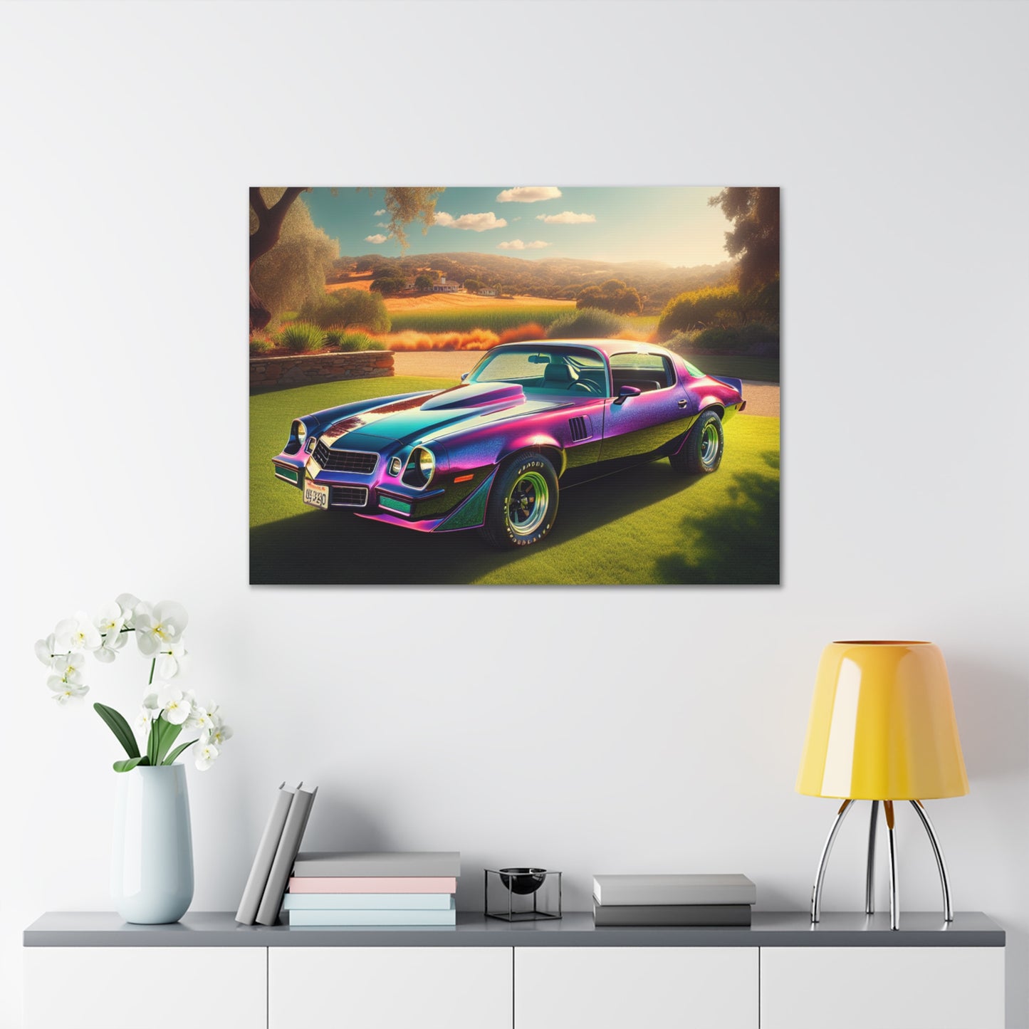 1979 Camaro Purple -- Canvas Gallery Wraps