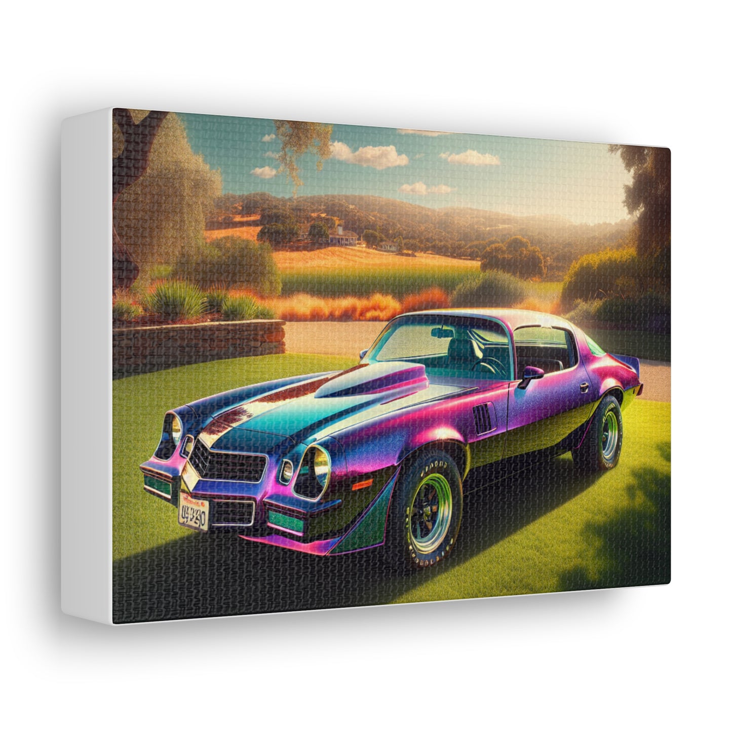 1979 Camaro Purple -- Canvas Gallery Wraps