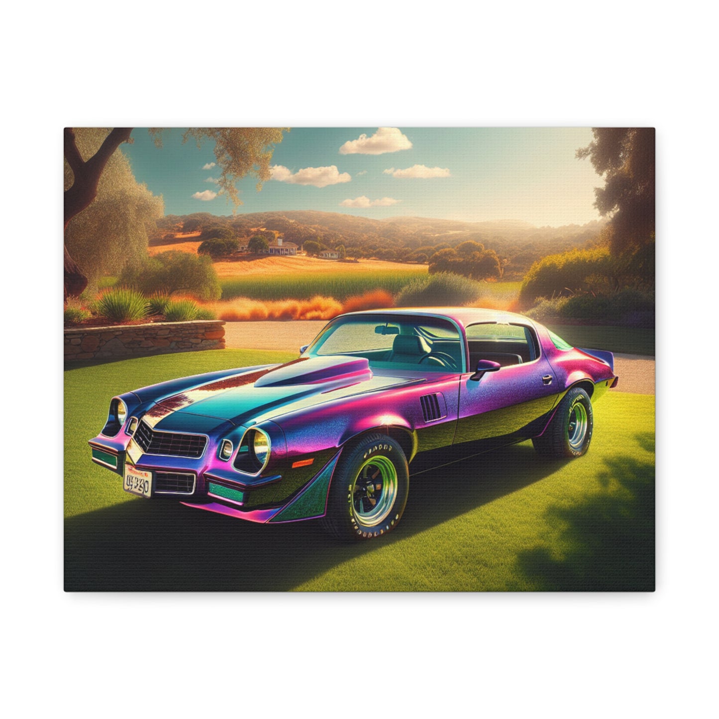 1979 Camaro Purple -- Canvas Gallery Wraps