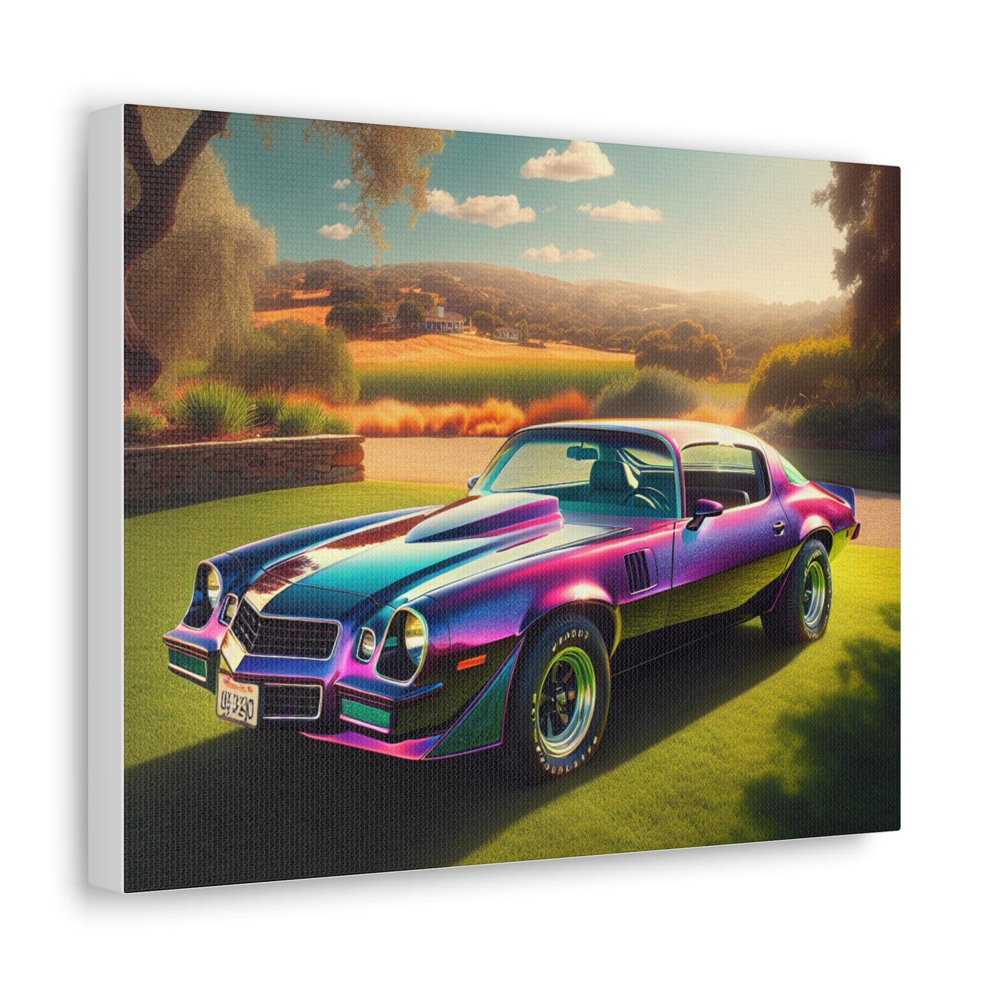 1979 Camaro Purple -- Canvas Gallery Wraps