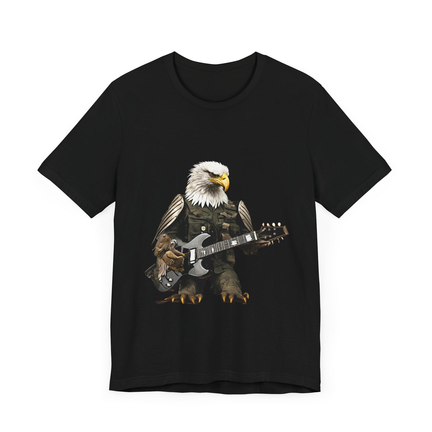 Rocking Eagle--Unisex Jersey Short Sleeve Tee