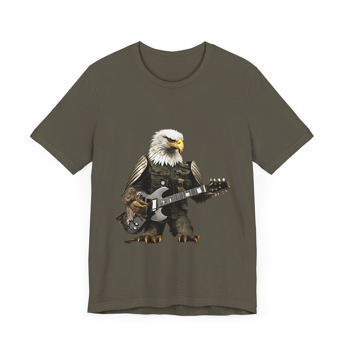 Rocking Eagle--Unisex Jersey Short Sleeve Tee