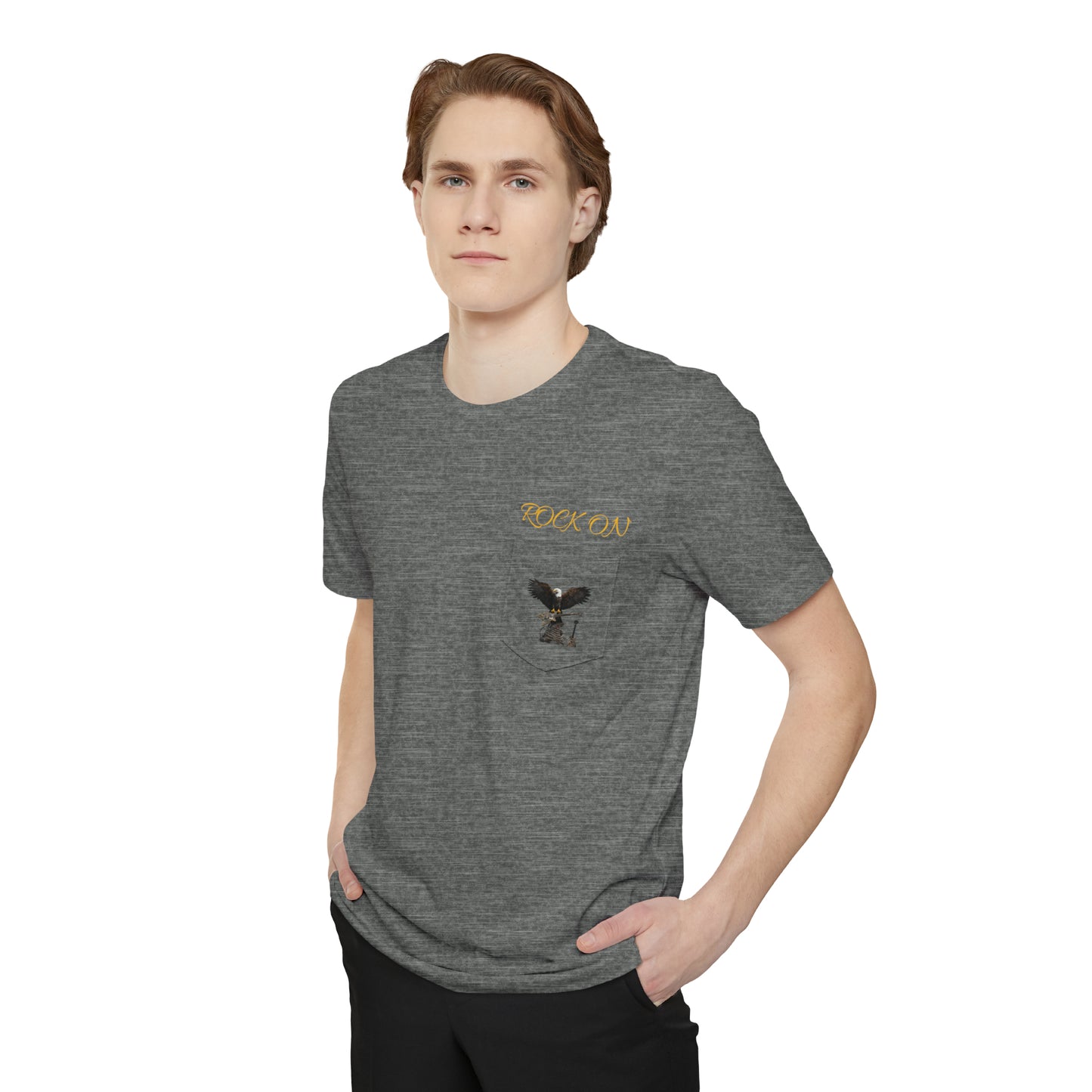 ROCK ON--Unisex Pocket T-shirt