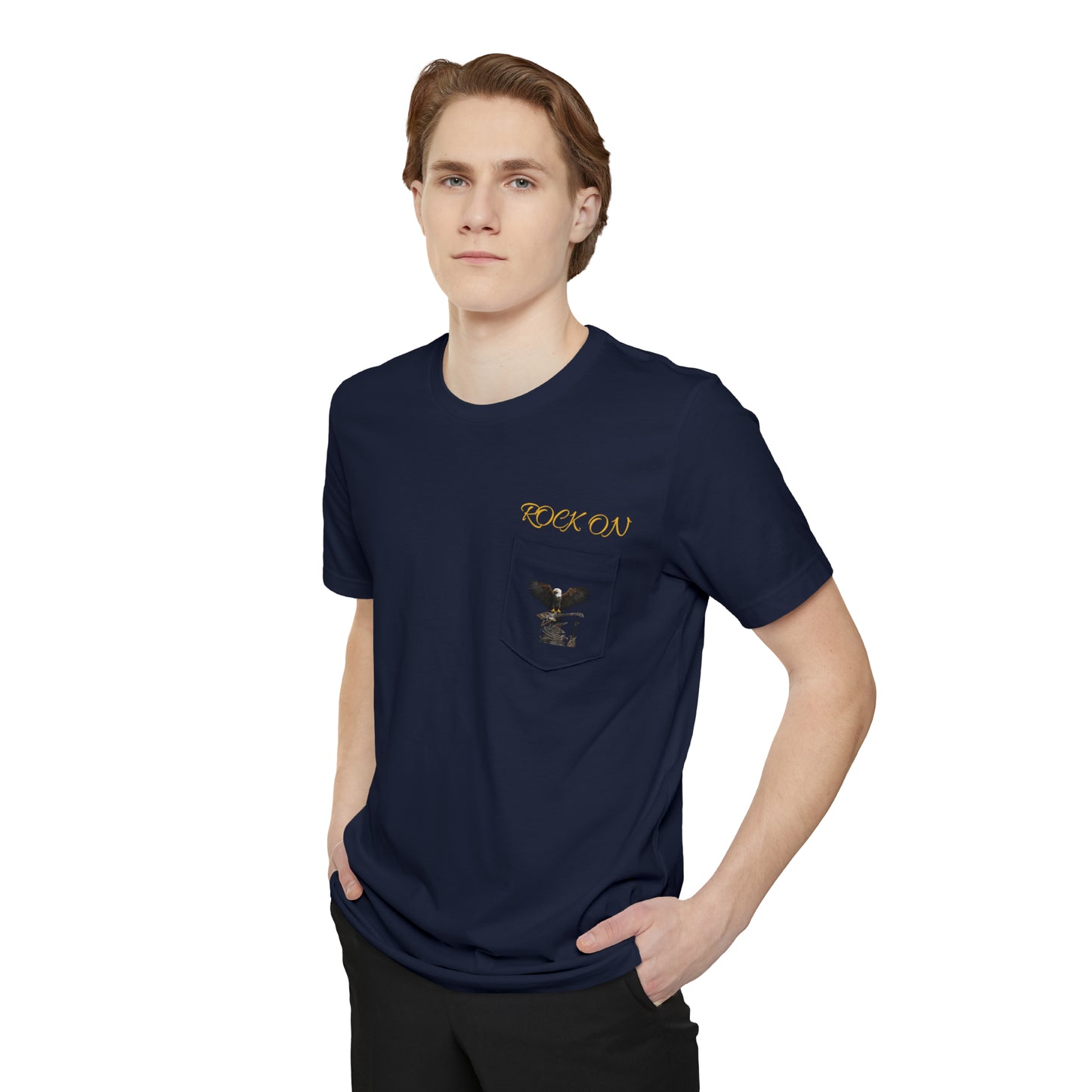 ROCK ON--Unisex Pocket T-shirt