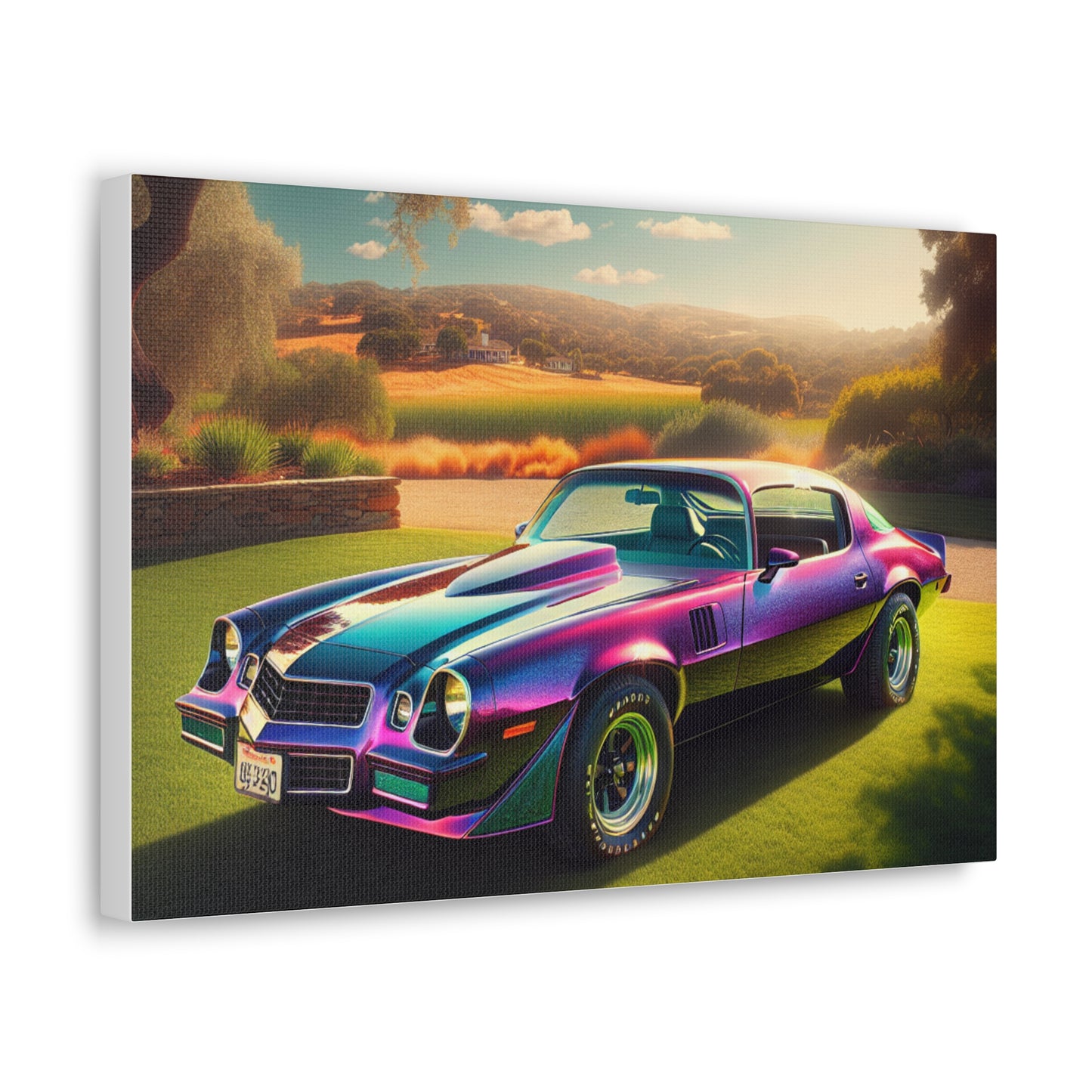 1979 Camaro Purple -- Canvas Gallery Wraps