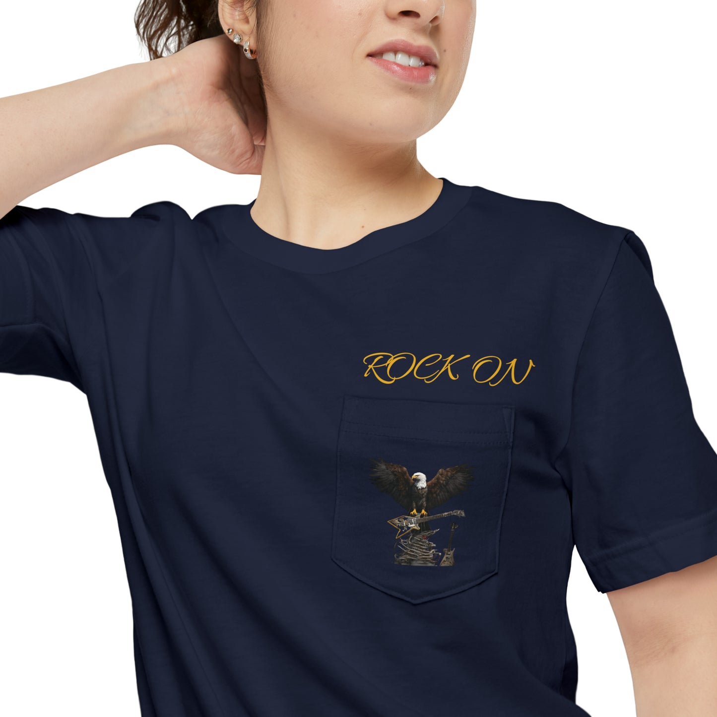 ROCK ON--Unisex Pocket T-shirt