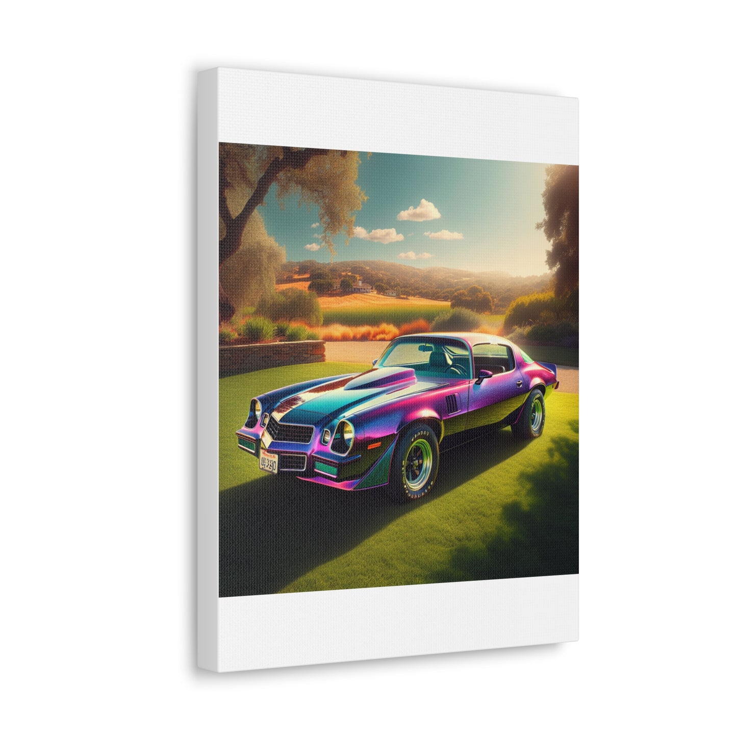 1979 Camaro Purple -- Canvas Gallery Wraps