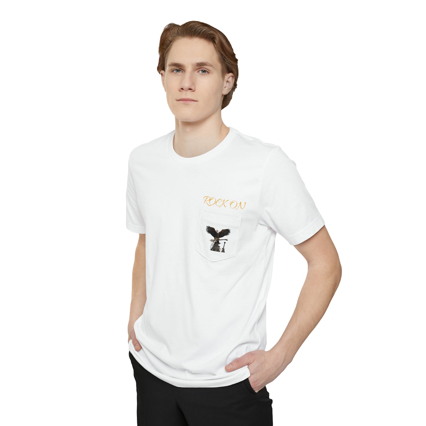 ROCK ON--Unisex Pocket T-shirt