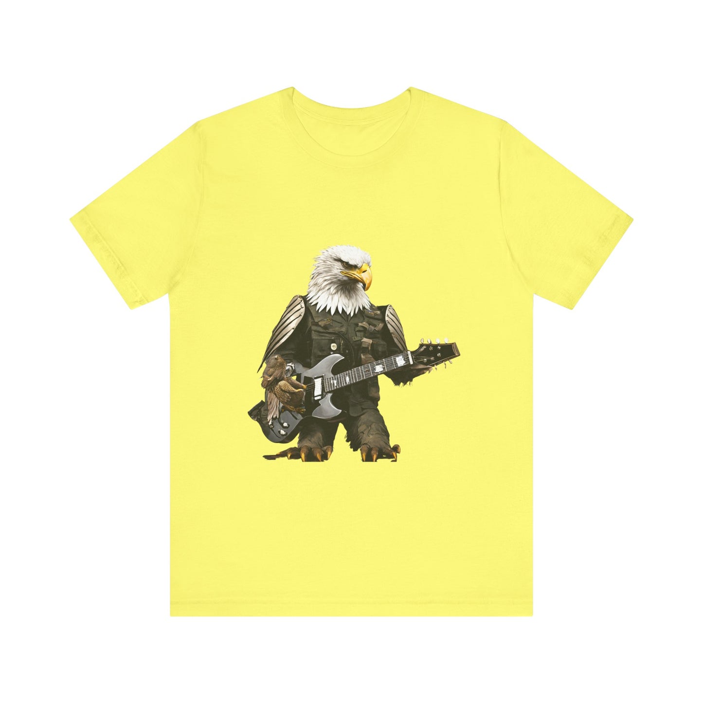 Rocking Eagle--Unisex Jersey Short Sleeve Tee