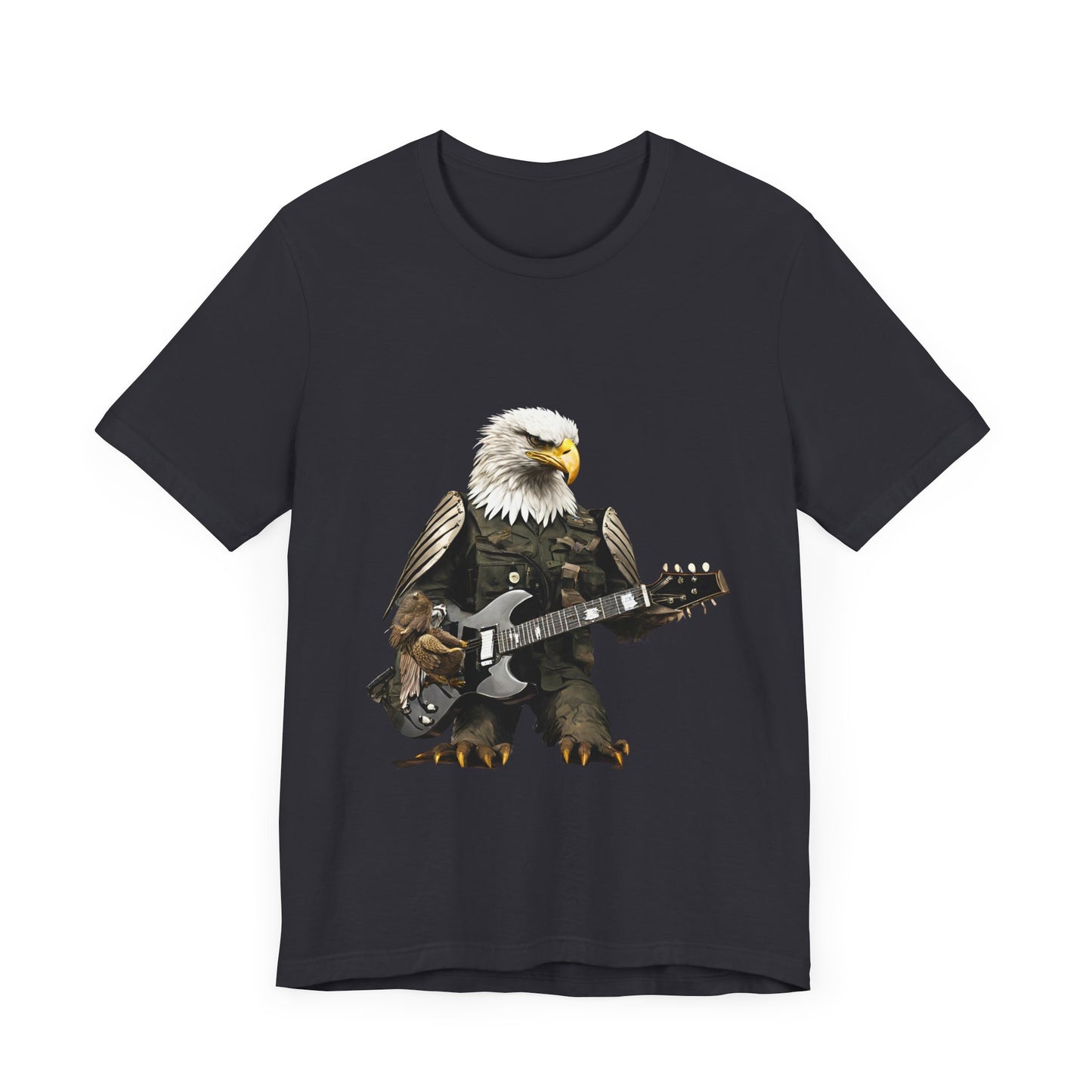 Rocking Eagle--Unisex Jersey Short Sleeve Tee
