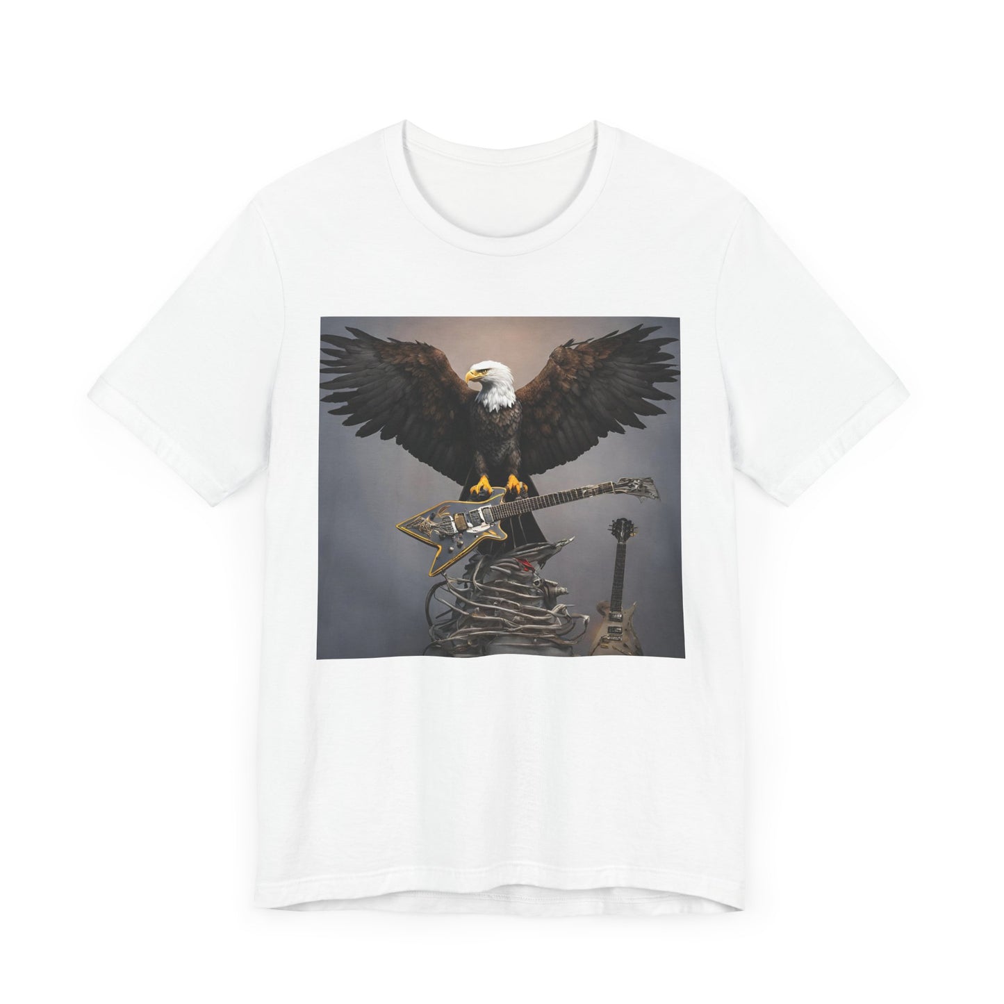 Eagle on the Rock--Pose--Unisex Jersey Short Sleeve Tee