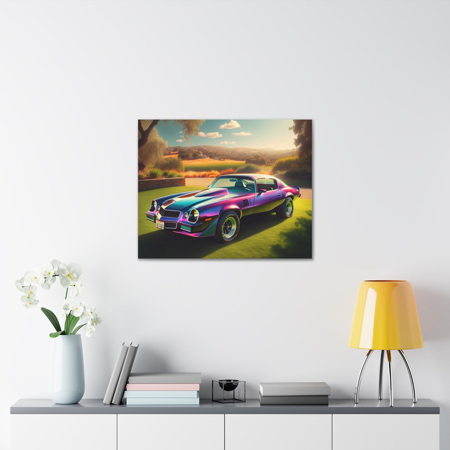 1979 Camaro Purple -- Canvas Gallery Wraps