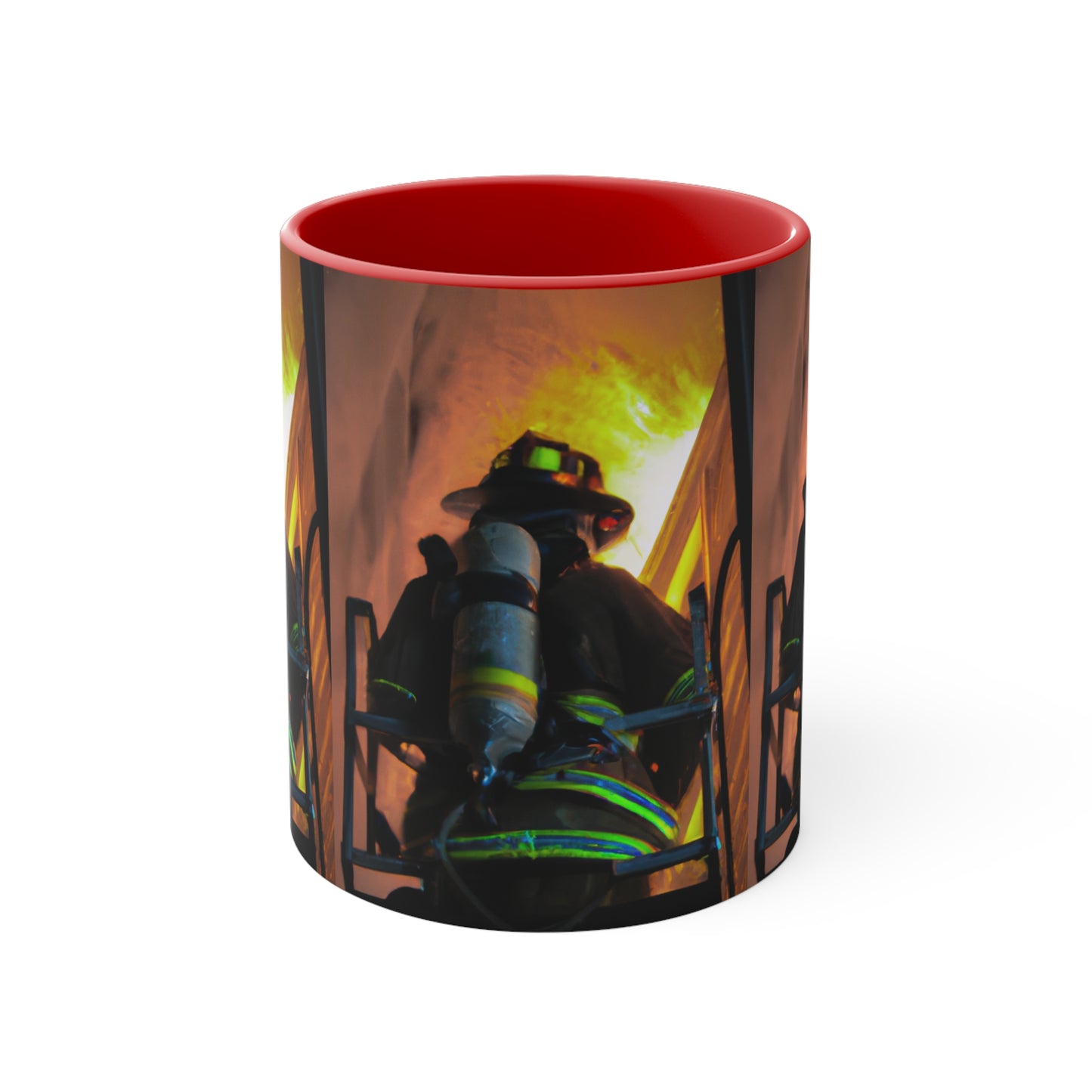 Firefighter--Accent Coffee Mug, 11oz