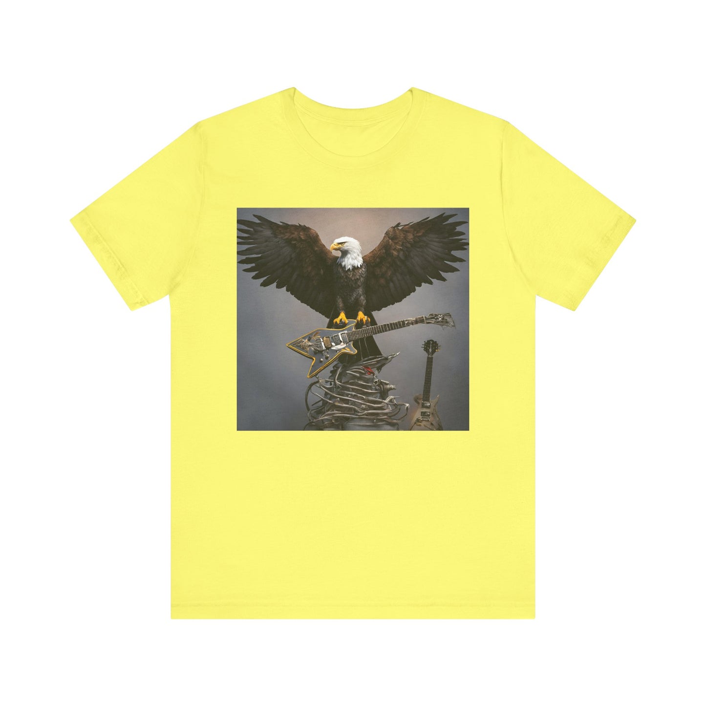 Eagle on the Rock--Pose--Unisex Jersey Short Sleeve Tee