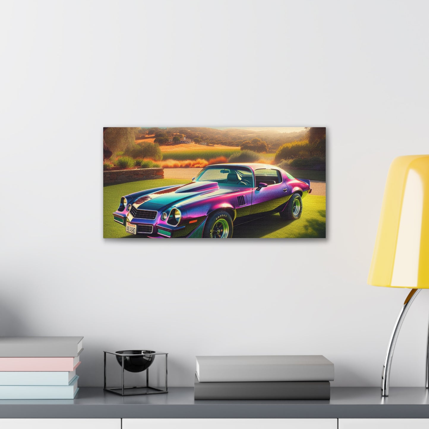 1979 Camaro Purple -- Canvas Gallery Wraps