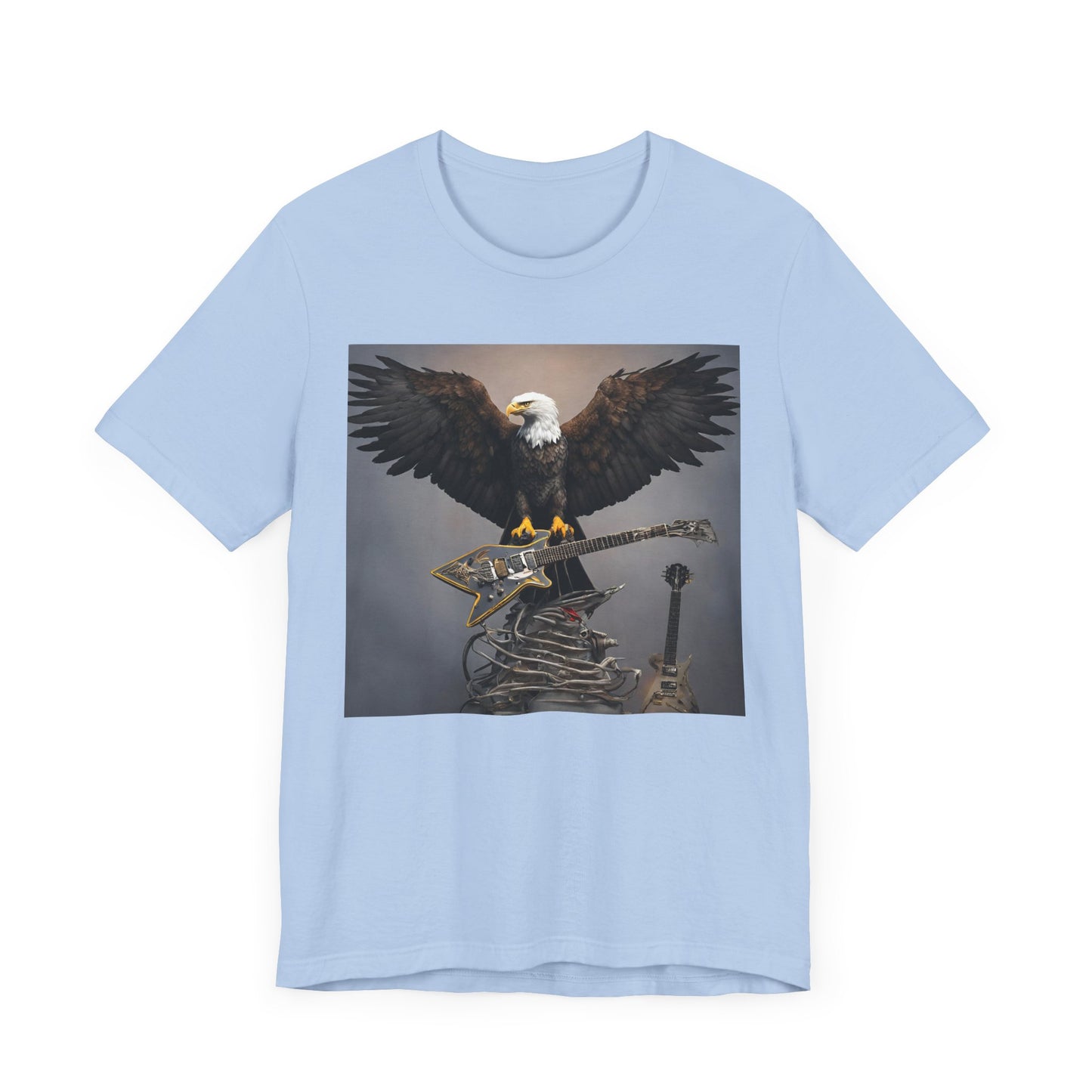 Eagle on the Rock--Pose--Unisex Jersey Short Sleeve Tee