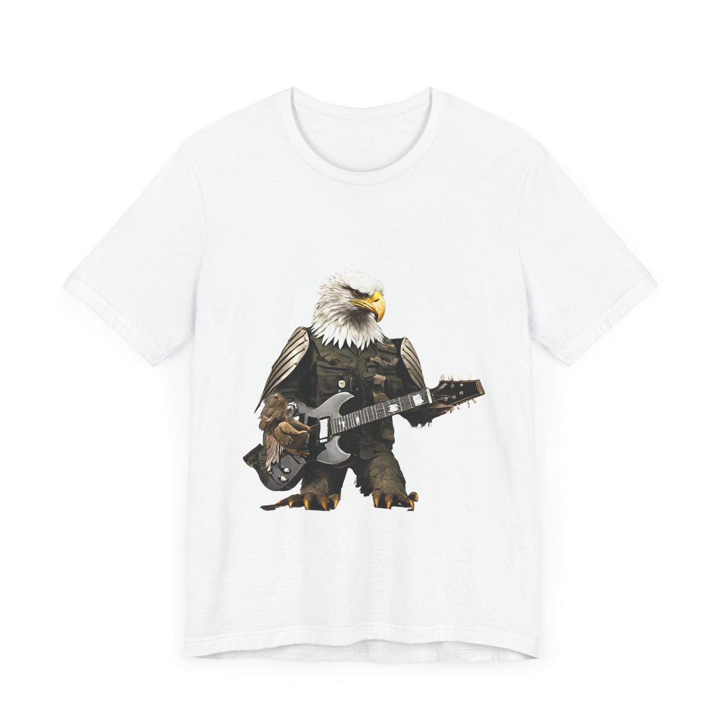Rocking Eagle--Unisex Jersey Short Sleeve Tee