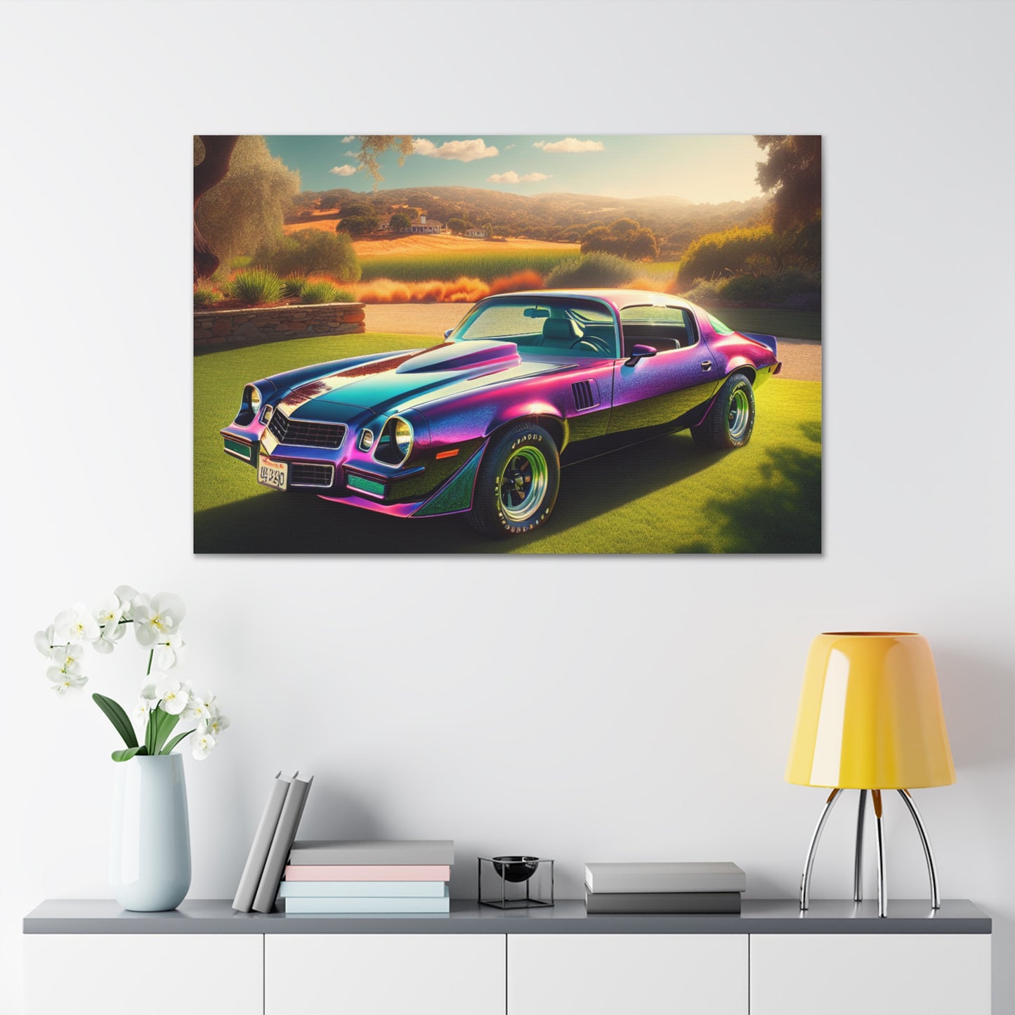 1979 Camaro Purple -- Canvas Gallery Wraps