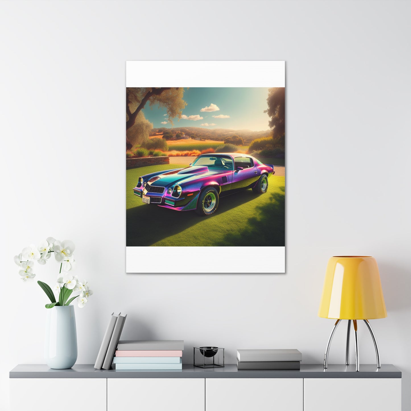 1979 Camaro Purple -- Canvas Gallery Wraps
