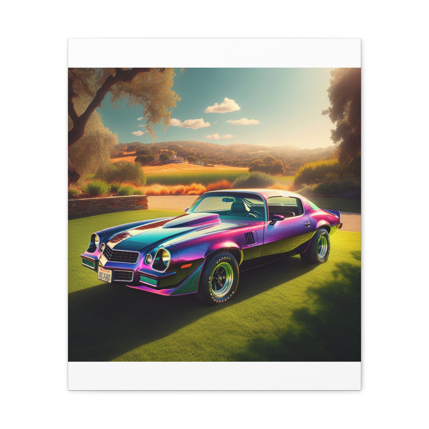 1979 Camaro Purple -- Canvas Gallery Wraps