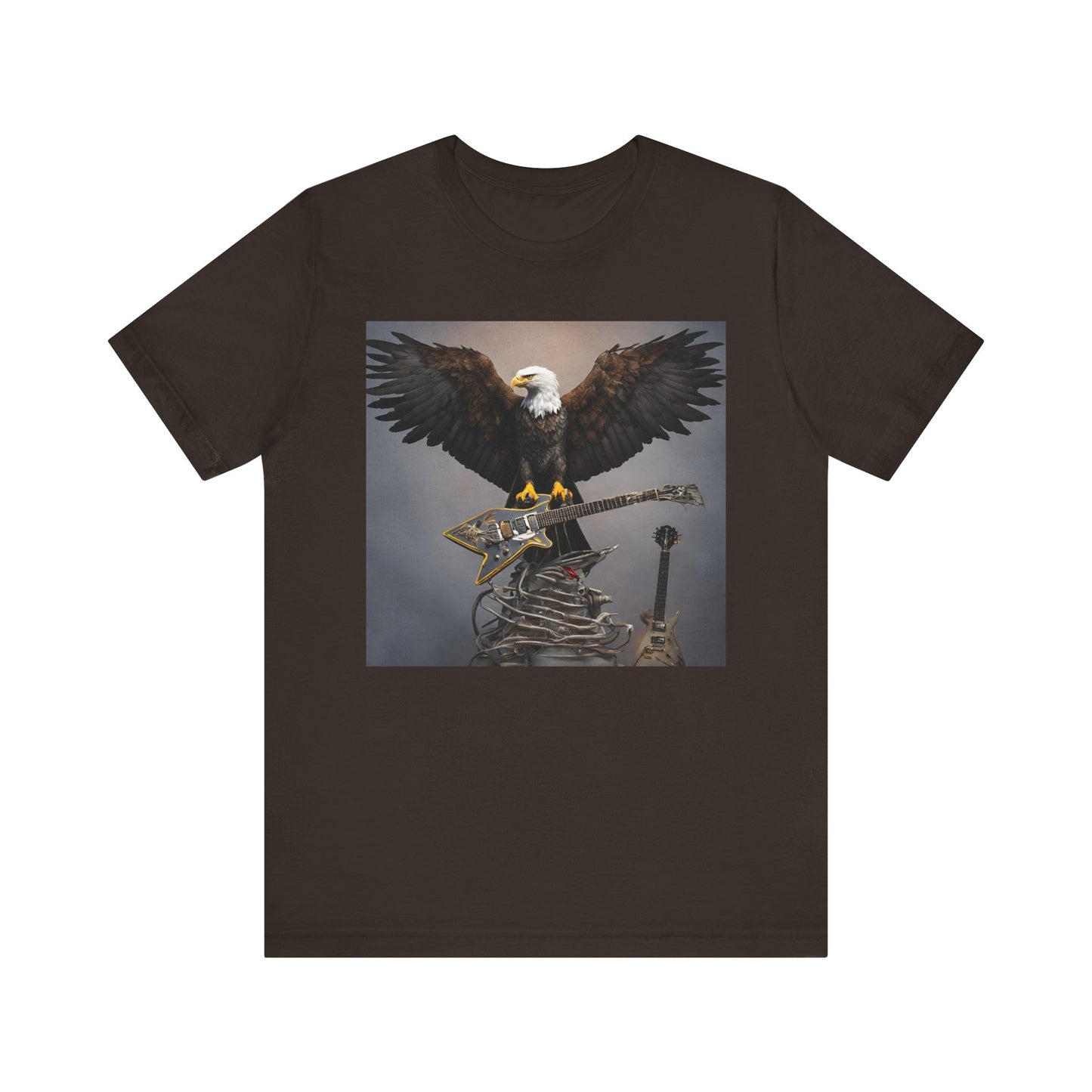 Eagle on the Rock--Pose--Unisex Jersey Short Sleeve Tee