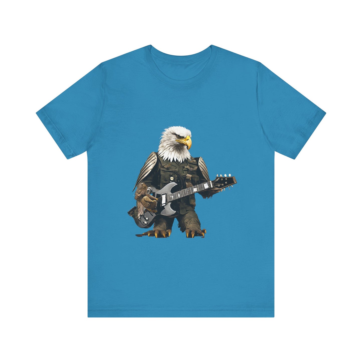 Rocking Eagle--Unisex Jersey Short Sleeve Tee