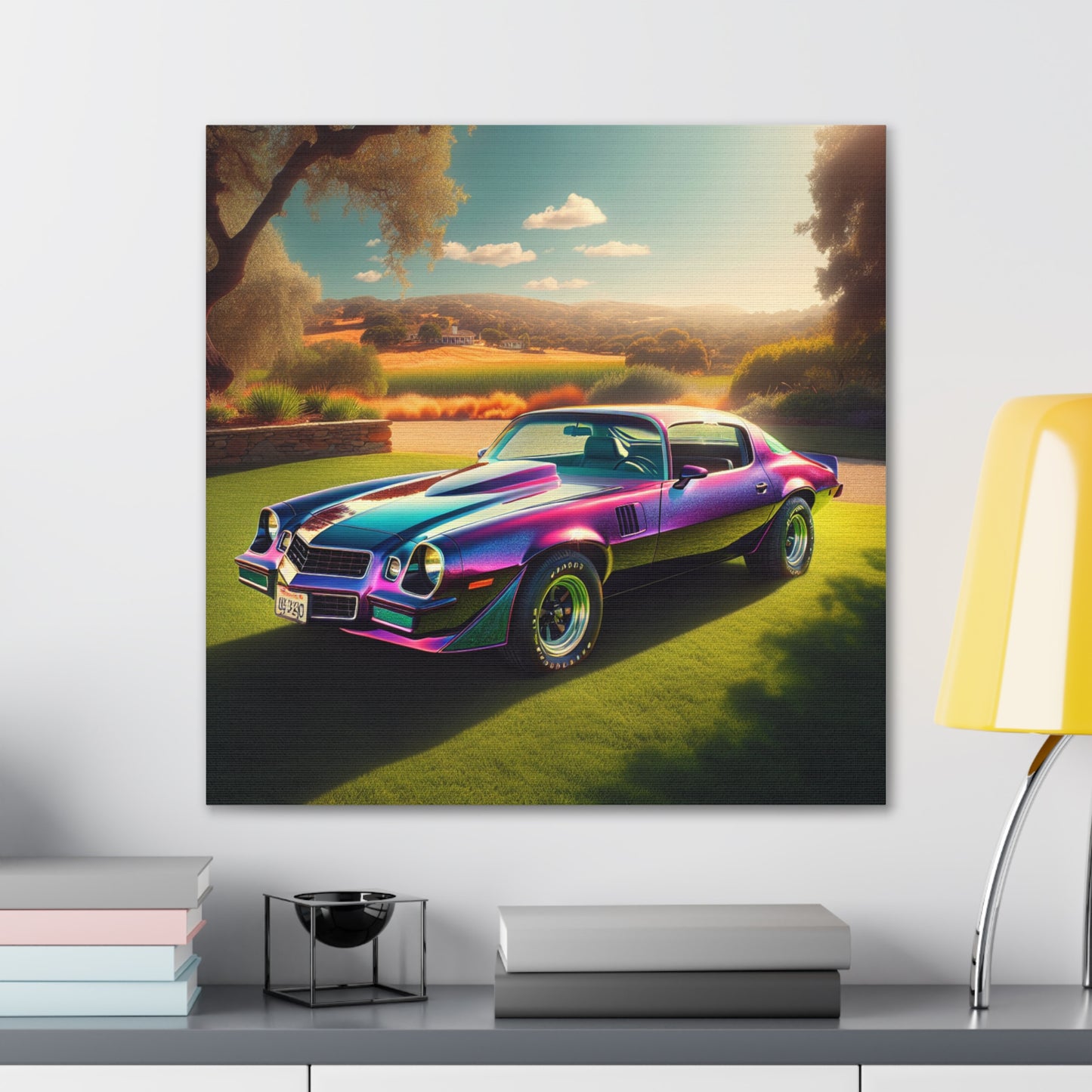 1979 Camaro Purple -- Canvas Gallery Wraps
