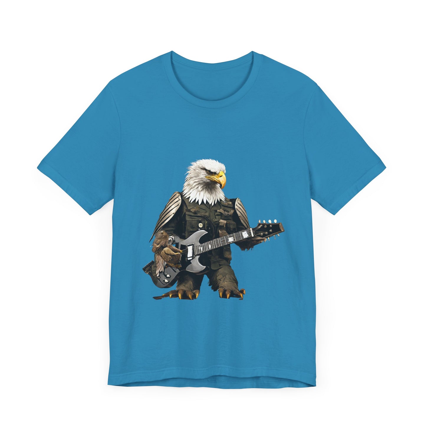 Rocking Eagle--Unisex Jersey Short Sleeve Tee