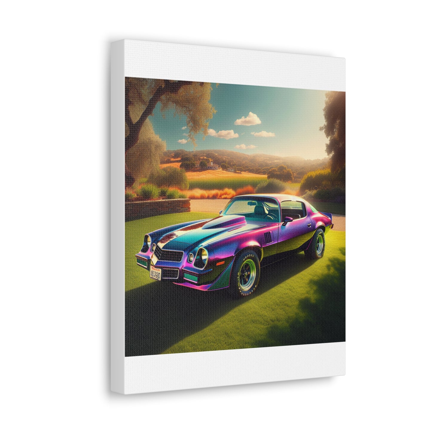 1979 Camaro Purple -- Canvas Gallery Wraps
