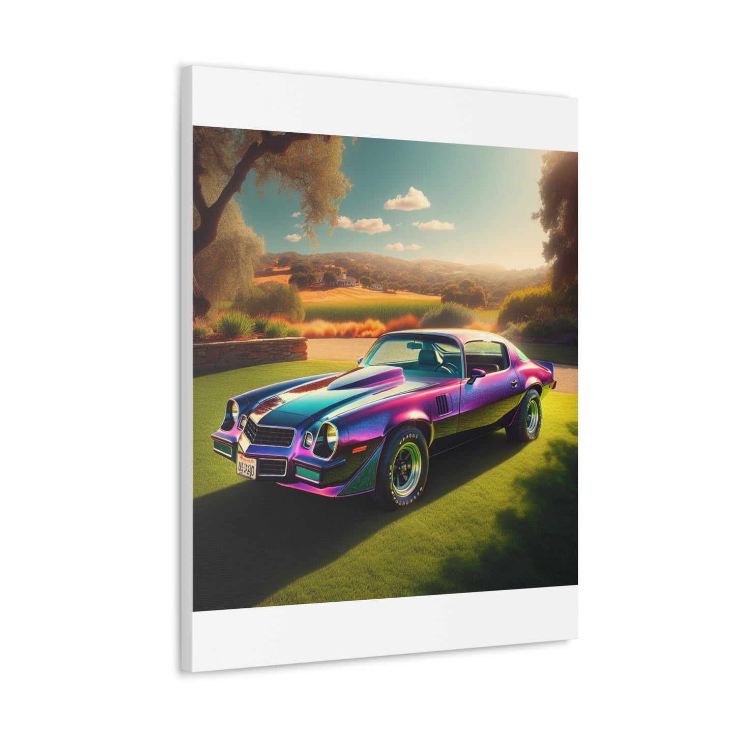 1979 Camaro Purple -- Canvas Gallery Wraps