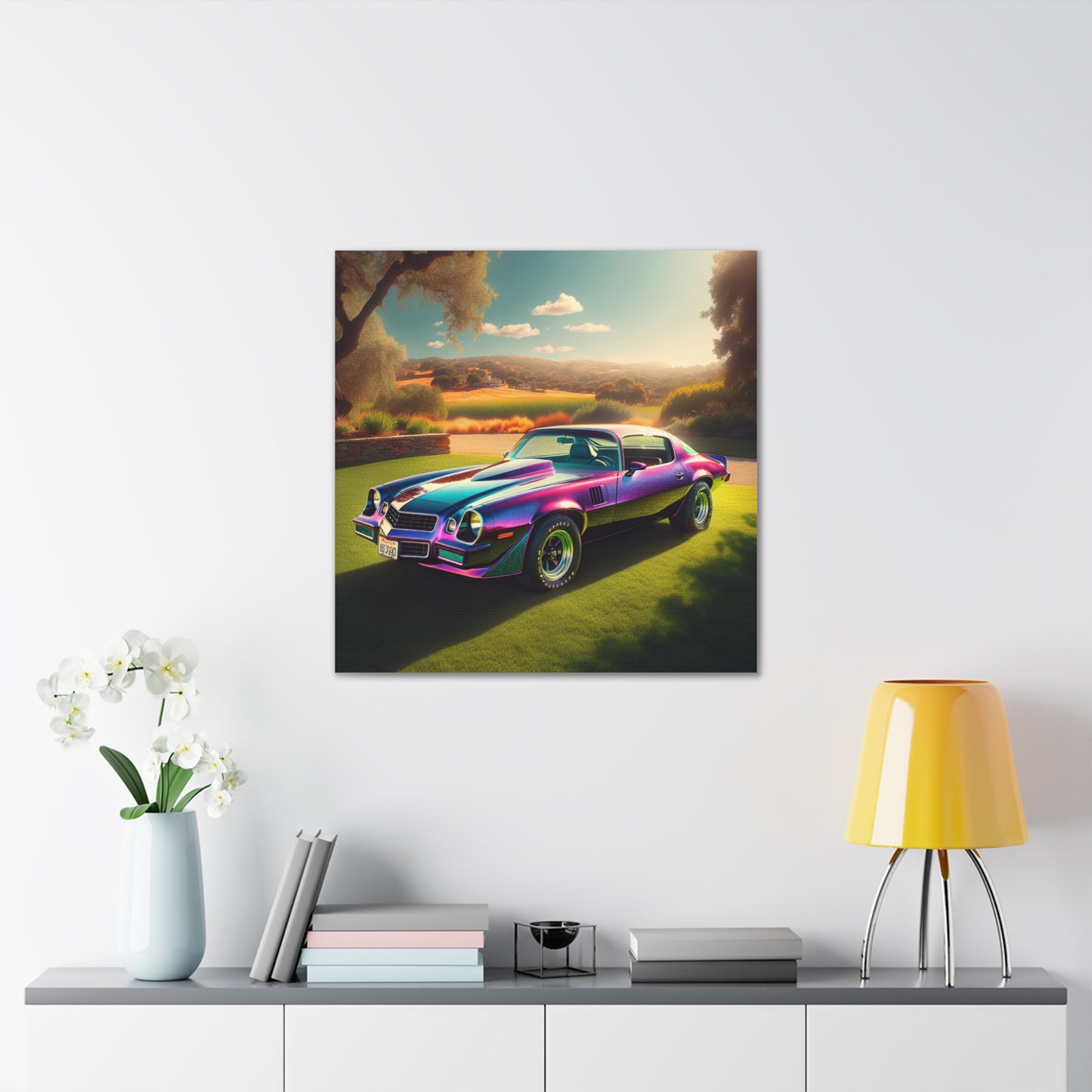 1979 Camaro Purple -- Canvas Gallery Wraps