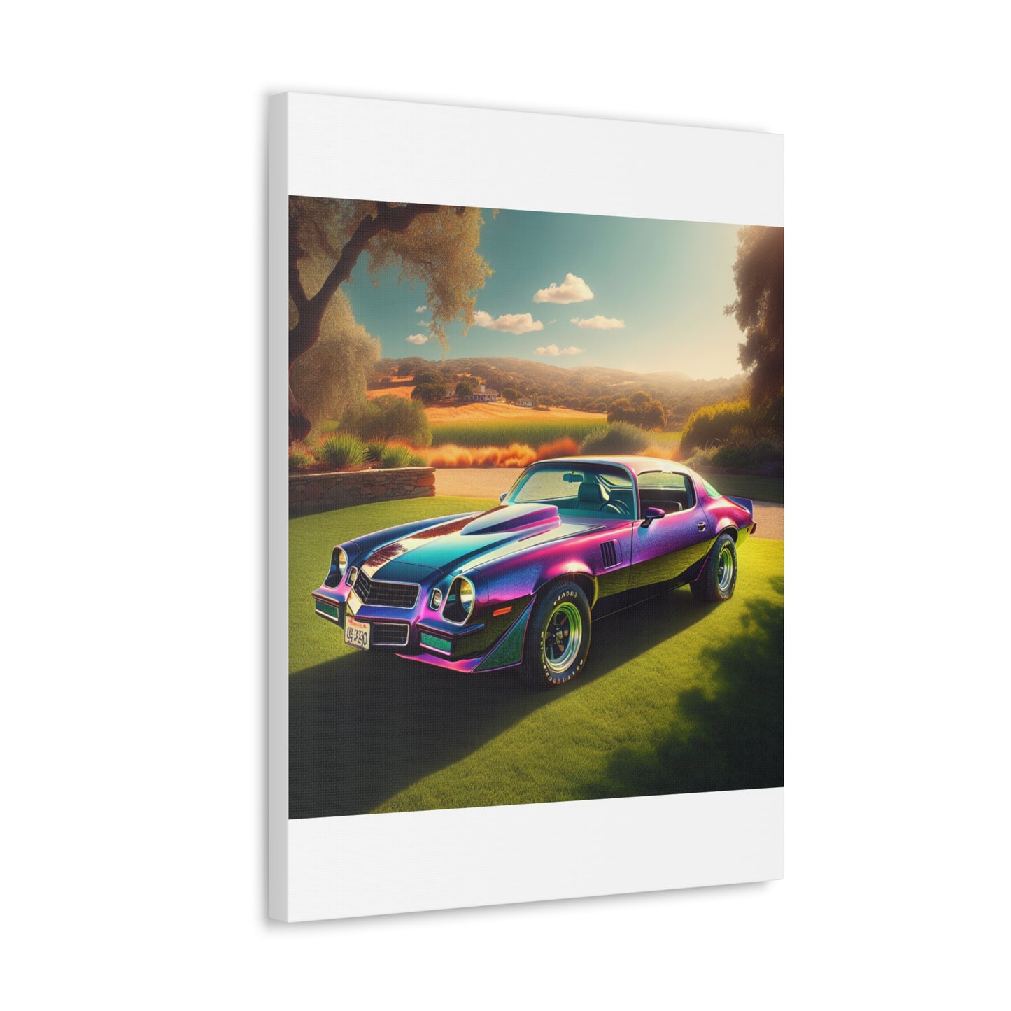 1979 Camaro Purple -- Canvas Gallery Wraps