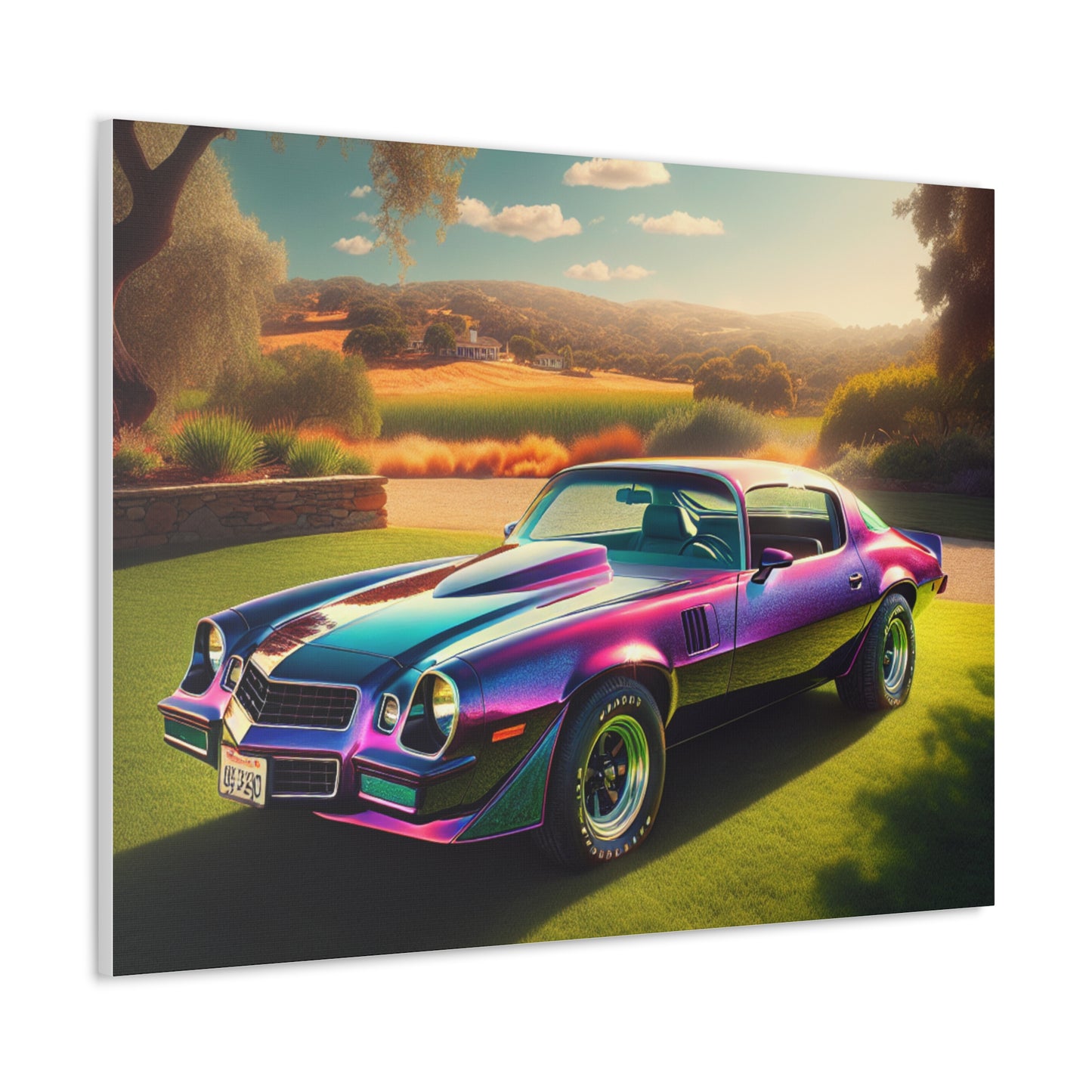 1979 Camaro Purple -- Canvas Gallery Wraps