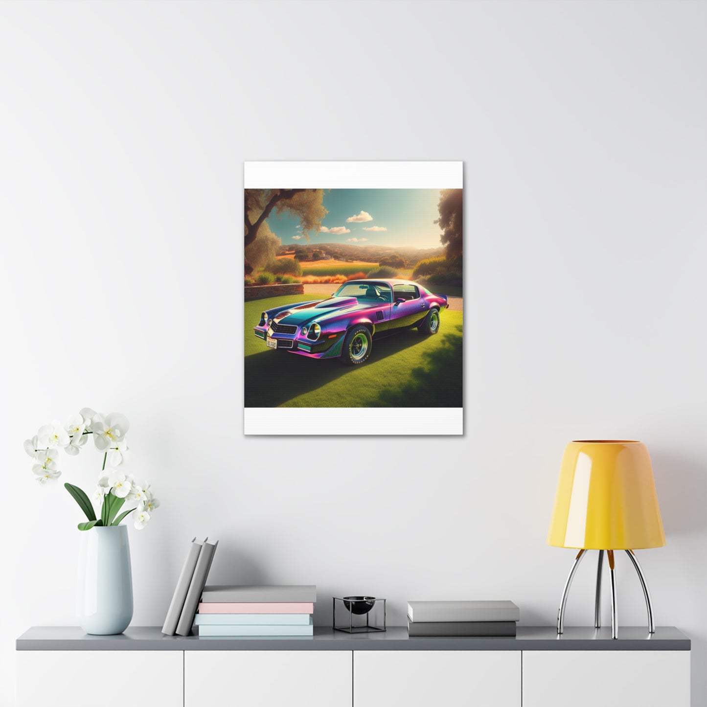 1979 Camaro Purple -- Canvas Gallery Wraps