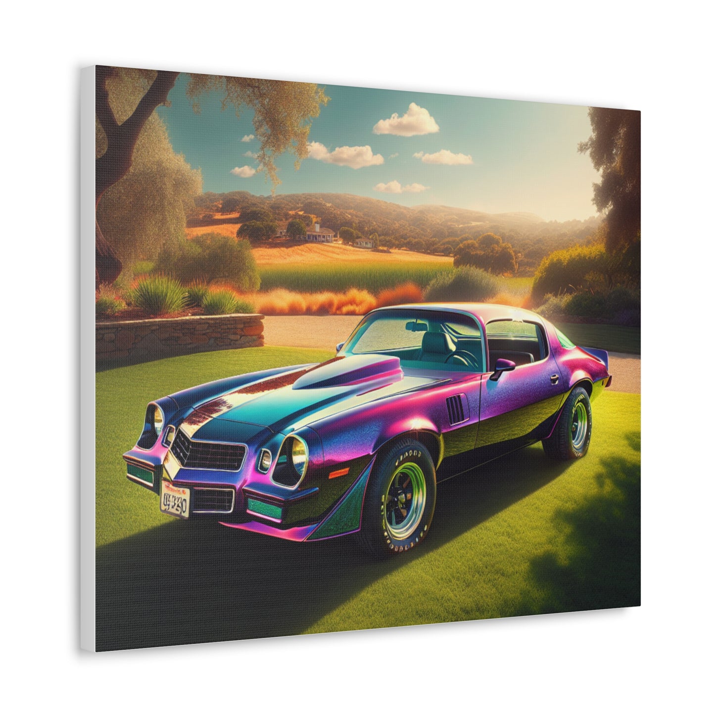 1979 Camaro Purple -- Canvas Gallery Wraps